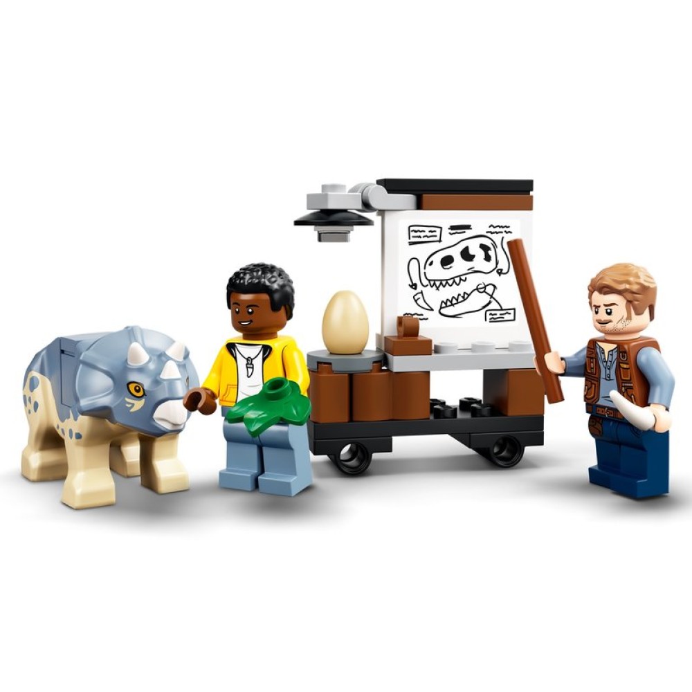 Конструктор LEGO Jurassic World Скелет тираннозавра на выставке 76940