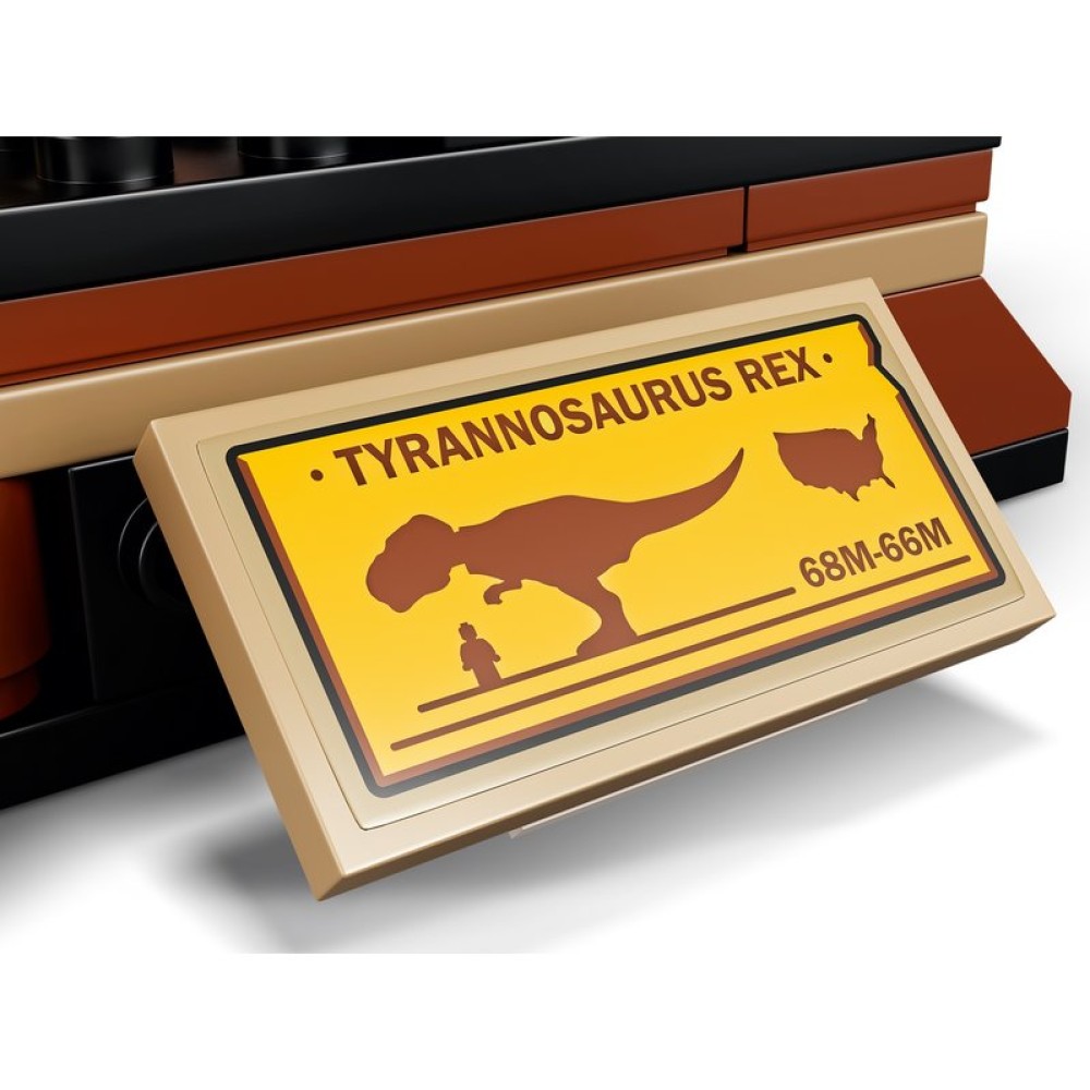 Конструктор LEGO Jurassic World Скелет тираннозавра на выставке 76940