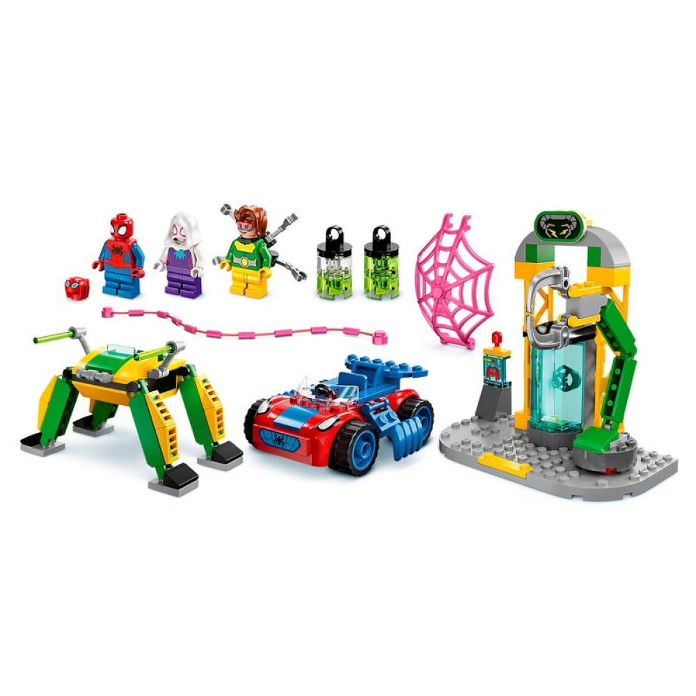 Конструктор LEGO Marvel Spidey Человек-Паук в лаборатории Доктора Осьминога (10783)