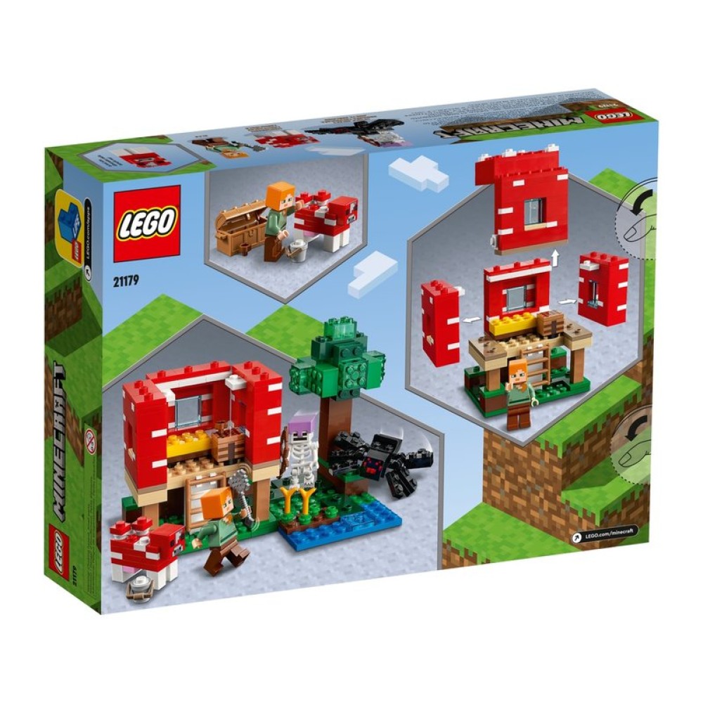 Конструктор LEGO Minecraft Грибной дом 21179