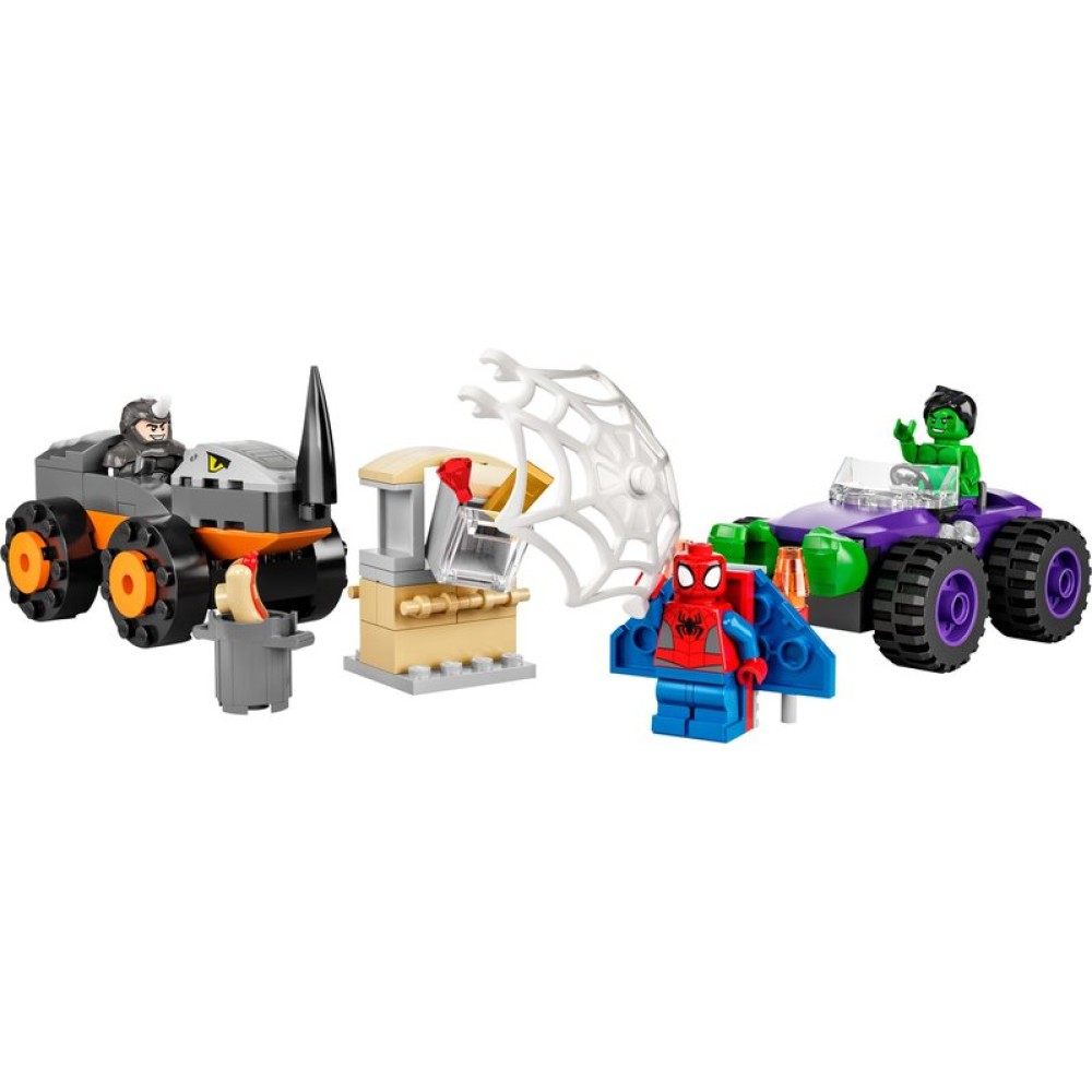 Конструктор LEGO Spidey Схватка Халка и Носорога на грузовиках (10782)