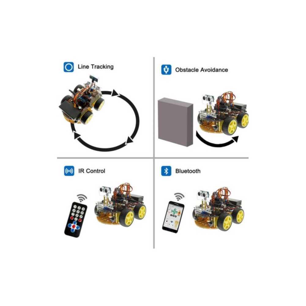 Конструктор Arduino Умная машинка с Bluetooth-управлением + руководство пользователя