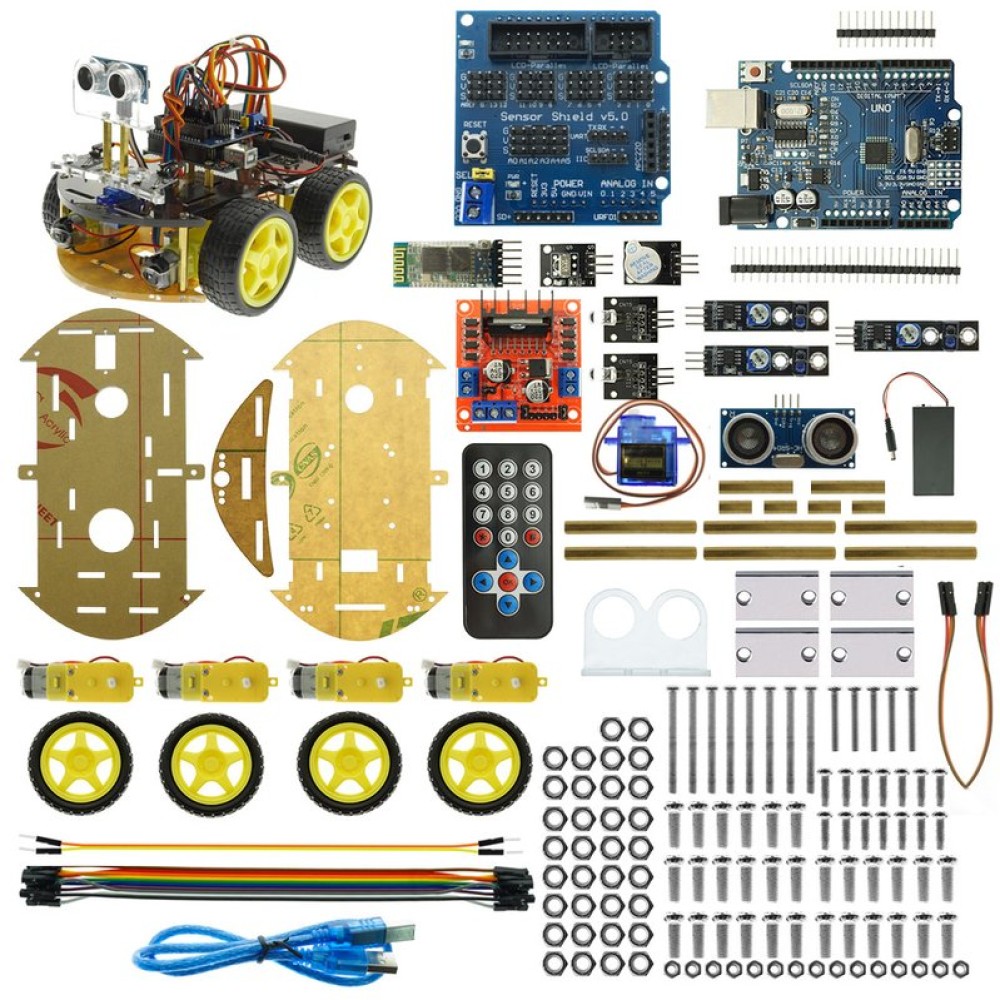 Конструктор Arduino Умная машинка с Bluetooth-управлением + руководство пользователя