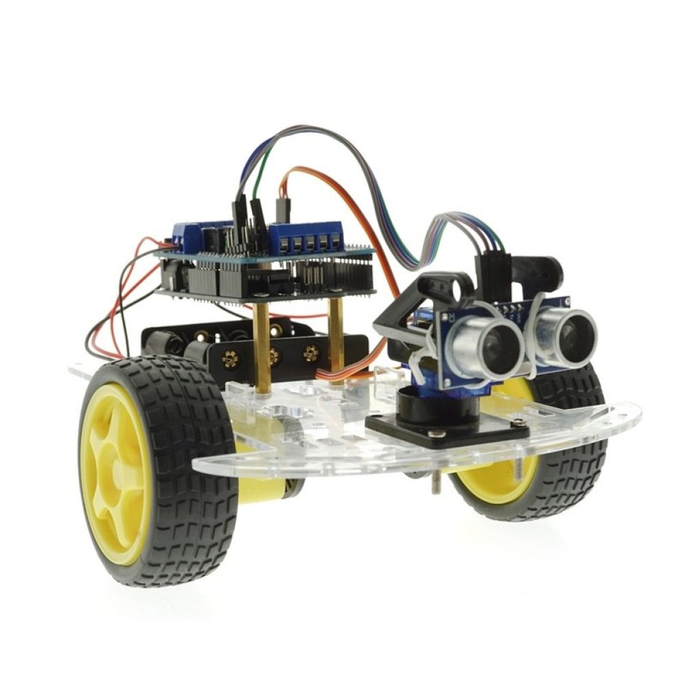 Конструктор Arduino Робомашинка с датчиком для огибания препятствий + руководство пользователя
