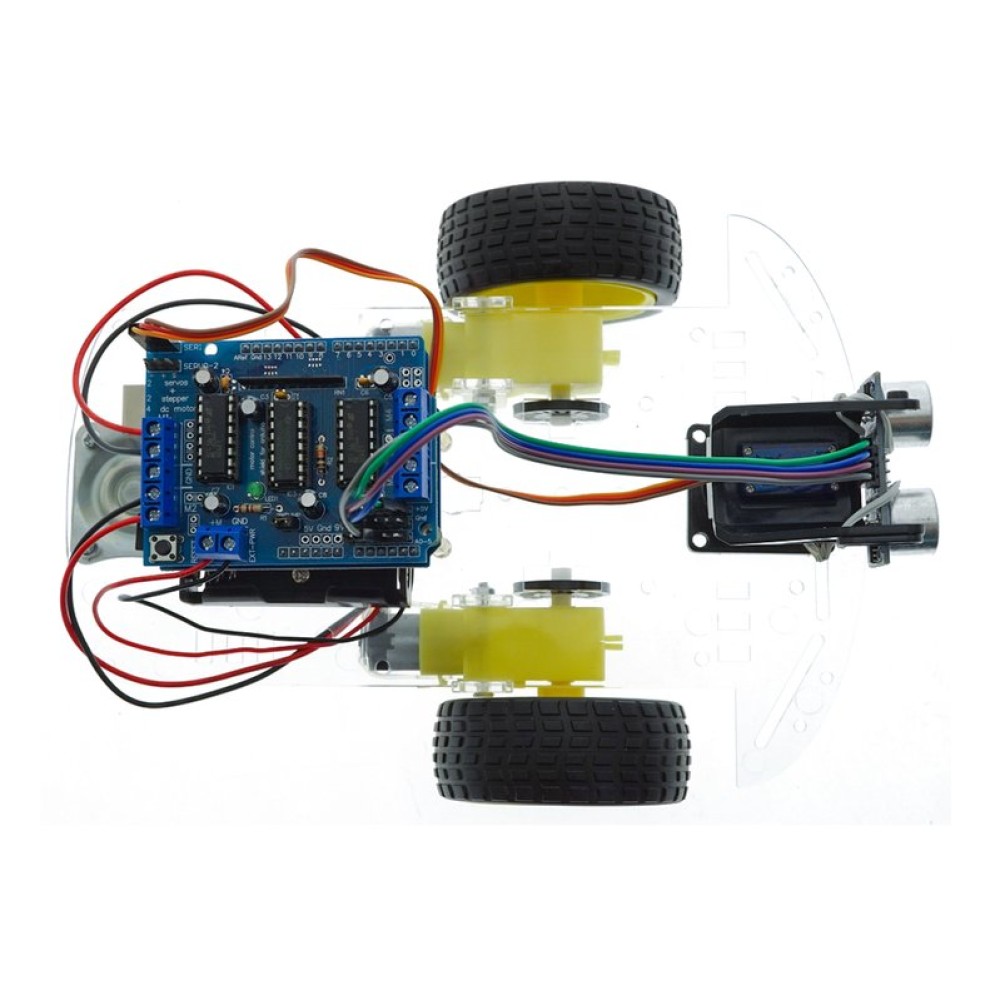 Конструктор Arduino Робомашинка с датчиком для огибания препятствий + руководство пользователя