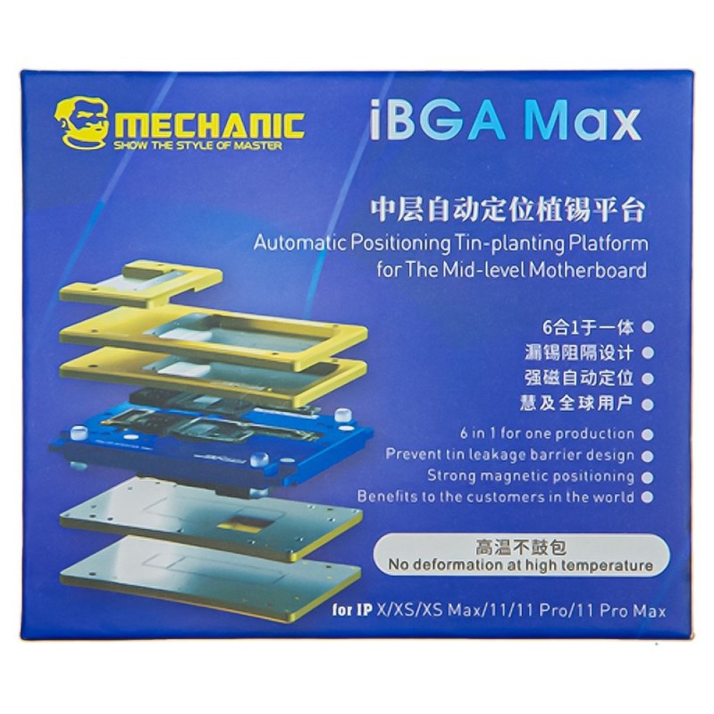 Набор для BGA-реболлинга Mechanic iBGA Max, Motherboard, 6 in 1