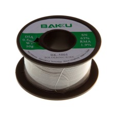 Припій BAKU BK-5005, sn 63%, pb 35,1%, 50 г, 0,5 мм, флюс 1,9%