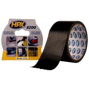 Лента армированная односторонняя HPX 6200, 50 мм, 25 м, черная