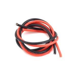 Дріт в силіконовій ізоляції 14AWG, 2,08 мм², 1 м, чорний