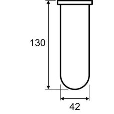 Пробірка для розкладання GERHARDT KTG Duммy, L 130 мм, 4 шт