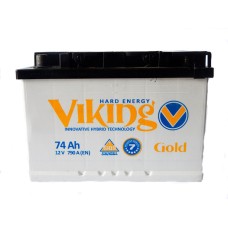 Аккумуляторная батарея Viking Gold 6СТ-74Ah R+ 790A (EN)