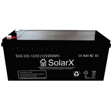 Аккумуляторная батарея SolarX SXG200-12 (12V 200Ah)