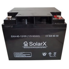 Аккумуляторная батарея SolarX SXA40-12 (12V 40Ah)