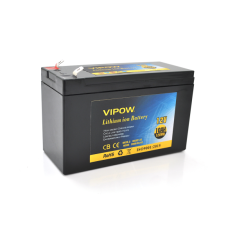 Акумуляторна батарея Vipow LiFePO4 12,8 V 10AH з елементами Li-ion (18674)