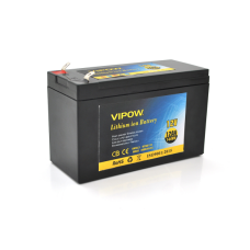 Аккумуляторная батарея Vipow LiFePO4 12,8V 12Ah с элементами Li-ion (18676)