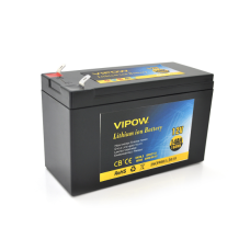 Акумуляторна батарея Vipow LiFePO4 12,8 V 14AH з елементами Li-ion (18677)