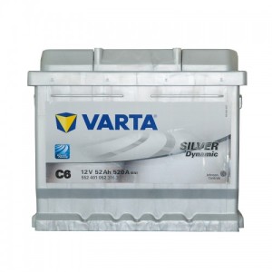 Аккумуляторная батарея Varta Silver Dynamic 6СТ-52Ah R+ 520A (EN) (низкобазовый)