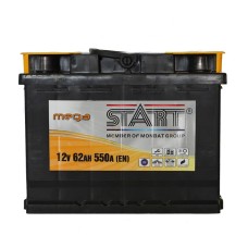 Аккумуляторная батарея Start Mega 6СТ-62Ah R+ 550A (EN)