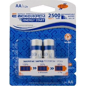 Аккумулятор Аско-Укрем NH-AA2500 ES (blister 2) (Аско.NH.ES.AA2500.BL2)