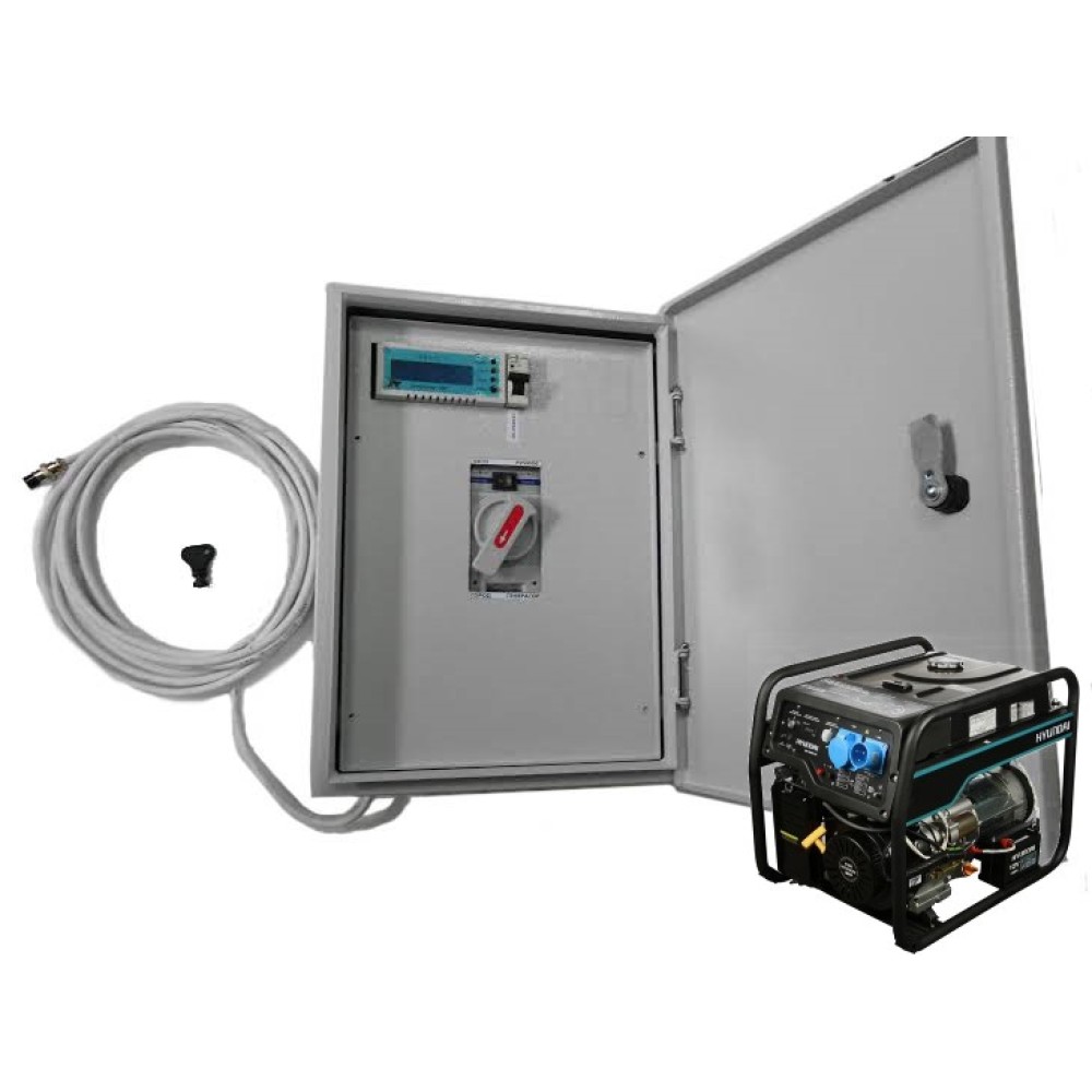 Готовый комплект АВР Basic 3ф-63/63 + генератор HYUNDAI HHY 7050FЕ