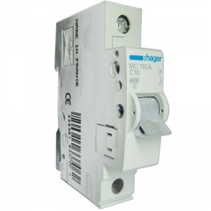 Автоматический выключатель Hager 50А, 1п, С, 6 kA, 1м (MC150A)