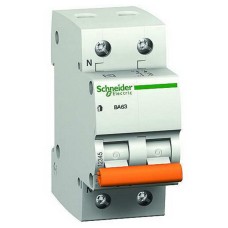 Автоматичний вимикач Schneider Electric ВА63 1P N 40A хар-ка C 4,5кА 11217