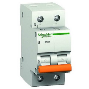 Автоматический выключатель Schneider Electric ВА63 1P+N 50A хар-ка C 4,5кА 11218