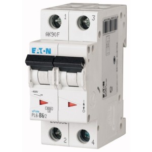 Автоматический выключатель Eaton (Moeller) PL6-C6/2 (286564)