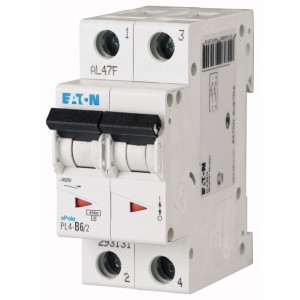 Автоматический выключатель Eaton (Moeller) PL4-C6/2 (293140)