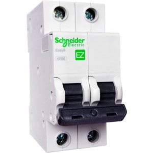 Автоматический выключатель Schneider Electric Easy9 2P 63A хар-ка B 4,5кА EZ9F14263