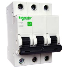 Автоматичний вимикач Schneider Electric Easy9 3P 6A хар-ка C 4,5кА EZ9F34306