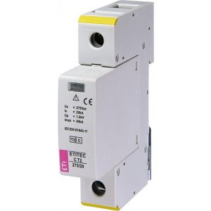 Обмежувач перенапруги ETI ETITEC C T2 275/20 (1 0) (2440393)