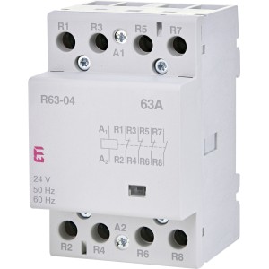Контактор ETI R 63-04 24V AC (2463481)