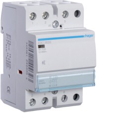 Контактор бесшумный Hager ESC363S 63A, 3НЗ, 230В