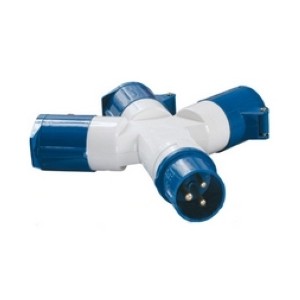 Адаптер трехлучевой ИЭК TS1013 16A 250B 2P+PE (PAS31-016-3)