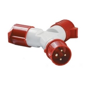 Адаптер двухлучевой ИЭК TS1012-214 16А 380В 3Р+РЕ (PAS22-016-4)