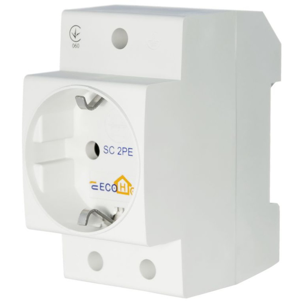 Розетка Аско Eco sc 2pе (ECO080010002)