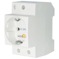 Розетка Аско Eco sc 2pе (ECO080010002)