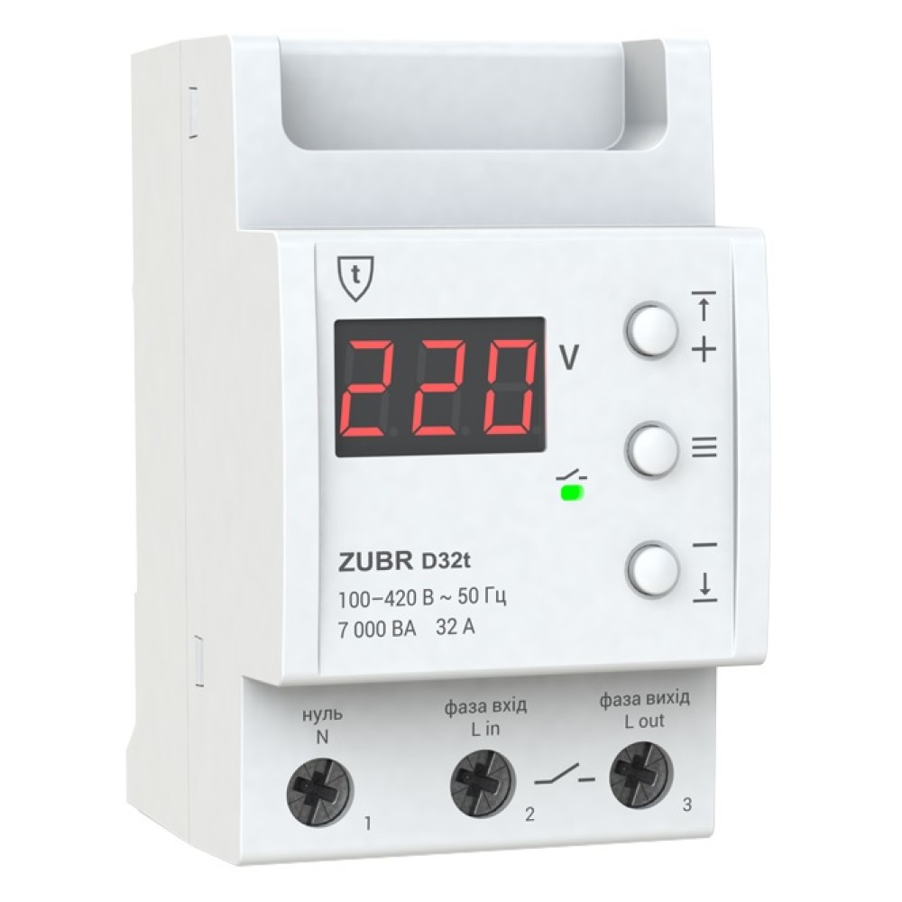 Реле контроля напряжения ZUBR D63t