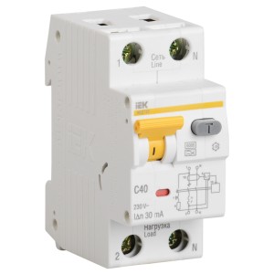Дифференциальный автомат ИЭК АВДТ 32 С25 25/0,03А 6кА (MAD22-5-025-C-30)