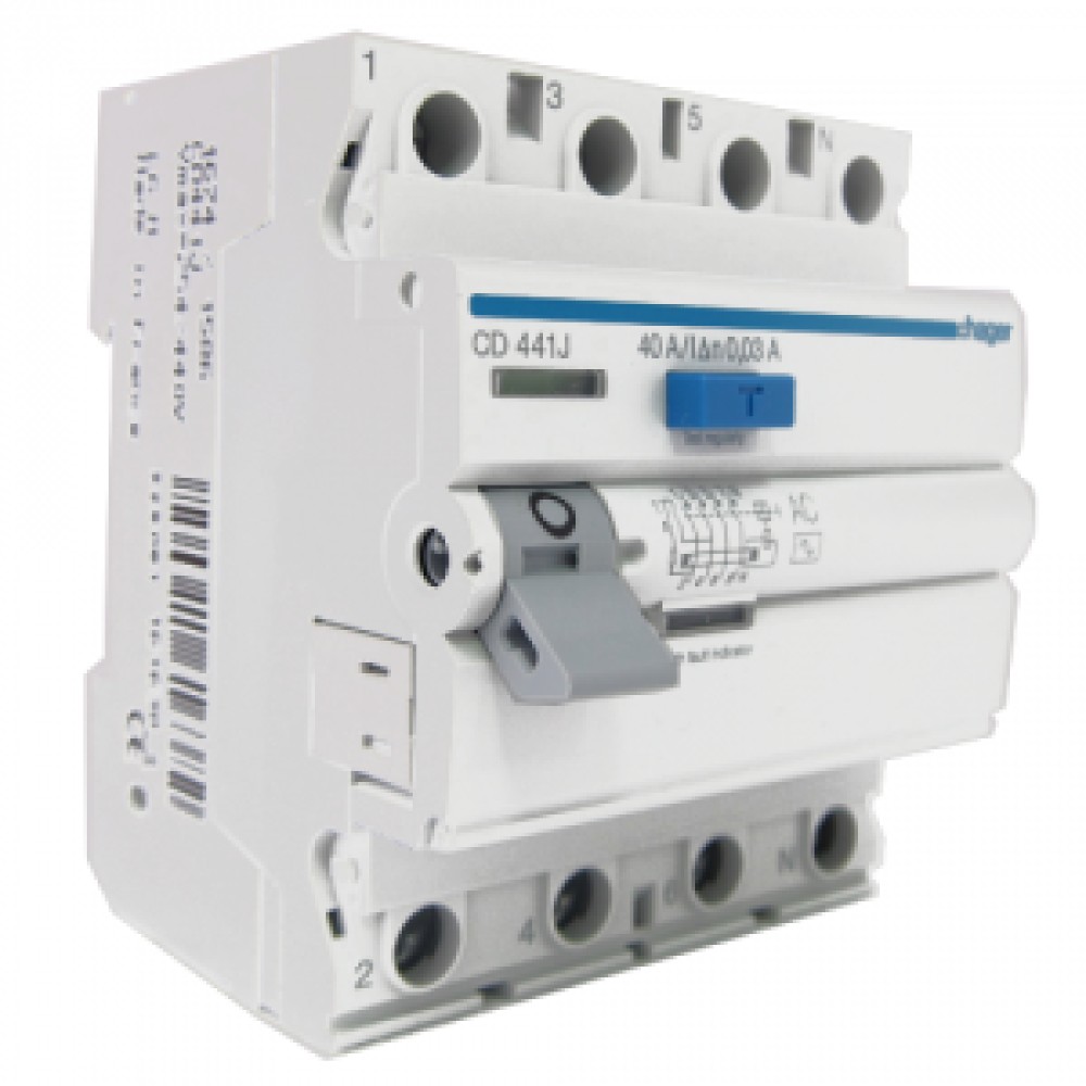 Диференціальне реле Hager CD441J (тип АC)