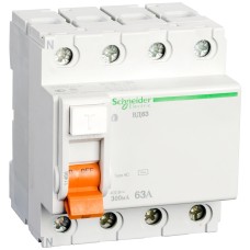 Диференціальне реле Schneider Electric ВД63 4P 63А 300мА (11468)