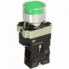 Кнопка ИЭК LAY5-BW3361 с подсветкой зеленый 1з (BBT50-BW-K06)