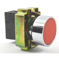 Кнопка ИЭК LAY5-BA42 без подсветки красная 1р (BBT61-BA-K04)