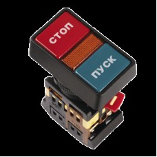 Кнопка ИЭК РPВВ-30 N D30мм неон 240В 1з+1р (BBD21-PPBB-K51)