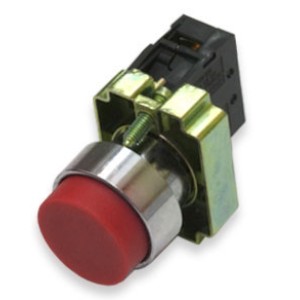Кнопка ИЭК LAY5-BL42 без подсветки красная 1р (BBT71-BL-K04)