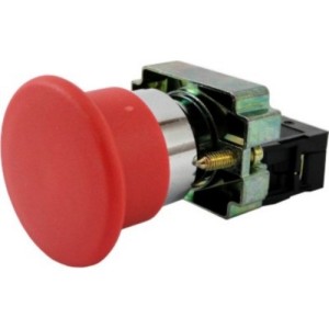 Кнопка ИЭК LAY5-BC42 "Грибок", без подсветки красная, 1р (BBG71-BC-K04)