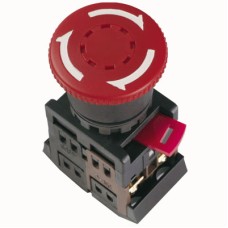 Кнопка ИЭК AE22 с фиксацией красный D22мм 240В 1з+1р (BBG10-AE-K04)