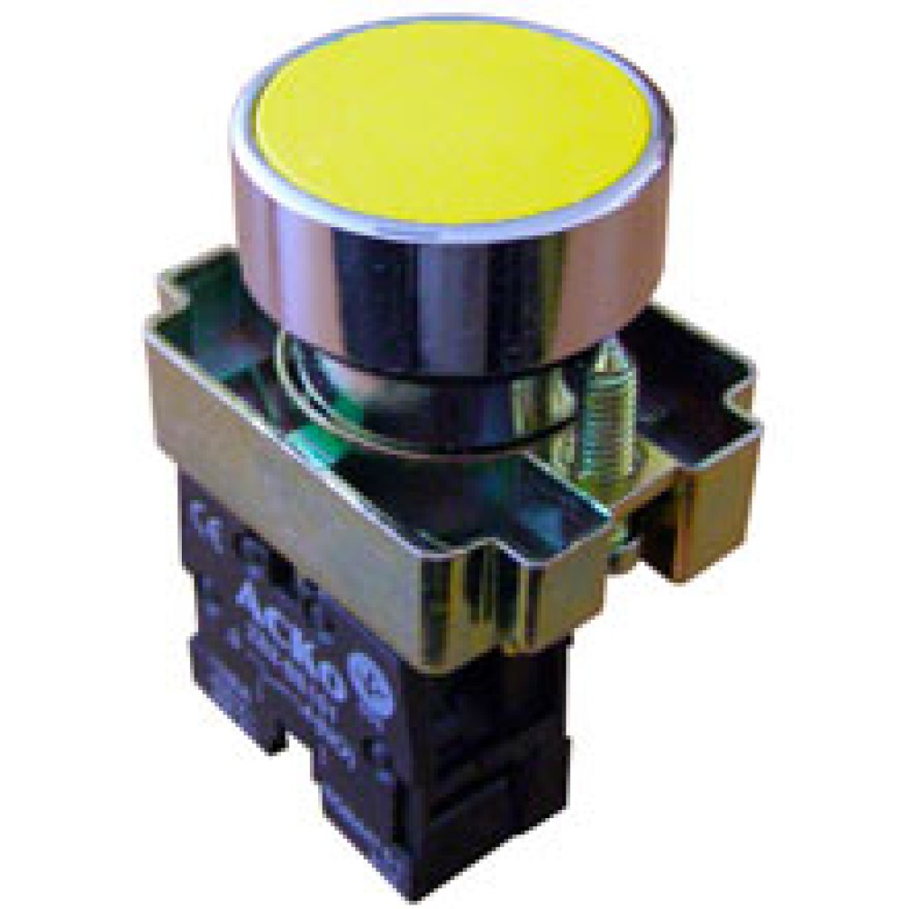 Кнопка "Старт" АсКо XB2-BA51 1р потайная желтая (A0140010029)