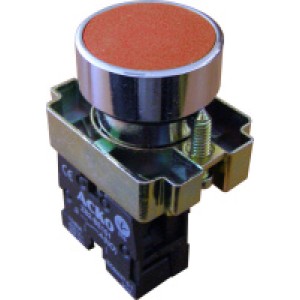 Кнопка "Стоп" АсКо XB2-BA42 1з потайная красная (A0140010003)